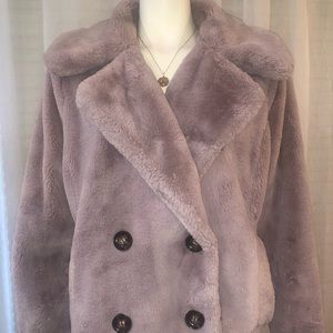 Oversized teddy coat